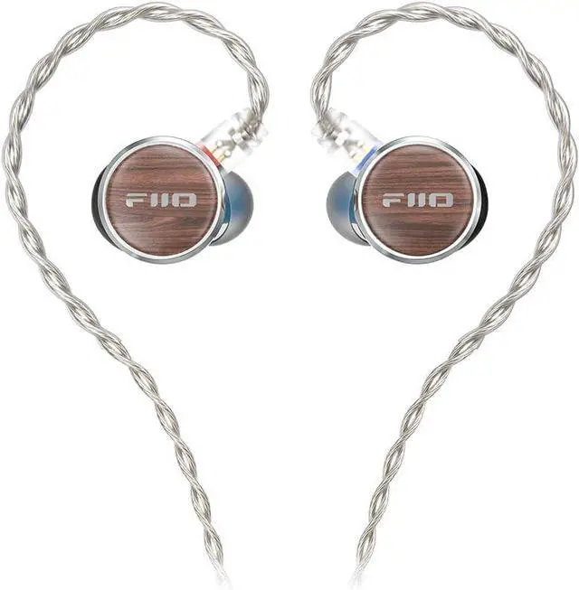Main image of FiiO FP3 HiFi 14.5mm Planar Diaphragm Driver in Ear Earphone IEMs, with Solid Wood faceplate, Detachable 0.78mm 2Pin IEM Cable for Musician Singer Audiophile (Black Walnut)