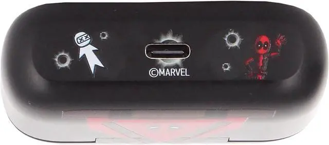 Alt view image 6 of 7 - Exquisite Gaming: Buds Pro & Holdems Bundle - Deadpool - Wireless Bluetooth Earbuds & Case, Character Device Holder/Figure, Licensed Marvel Set