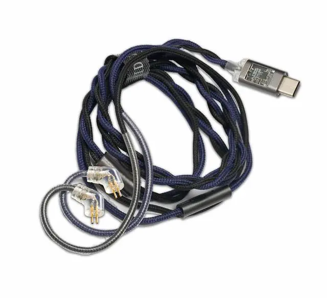 Main image of ST2 IEM Cable USB-C, ESS ES9218AC Pro DAC Chip, in-Line Control, HD Mic, Hi-end OFC Cables, 0.78 mm 2pin, 1.5 m Earbud Extension Cord for in Ear Monitor Wired