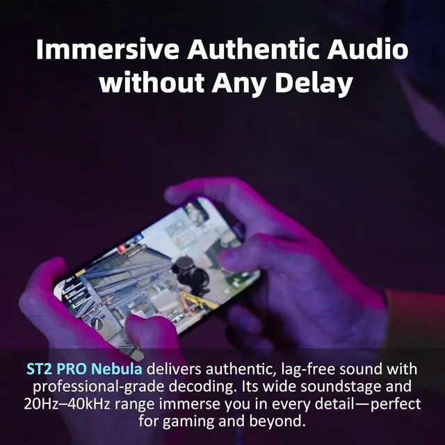 Alt view image 6 of 6 - ST2 IEM Cable USB-C, ESS ES9218AC Pro DAC Chip, in-Line Control, HD Mic, Hi-end OFC Cables, 0.78 mm 2pin, 1.5 m Earbud Extension Cord for in Ear Monitor Wired