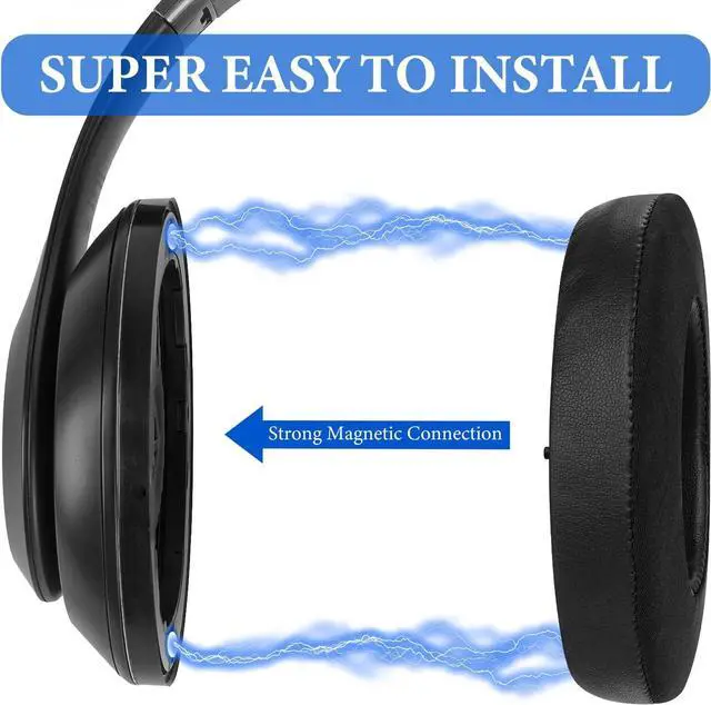 Alt view image 4 of 6 - Geekria SNAP Ear Pads Replacement Kit for Beats Studio Pro Headphones, Magnetic Easy Switch Ear Cushions, Exchange Earpads in Seconds, Ear Cups Cover Repair Parts (Cooling-Gel, 2 Pairs)