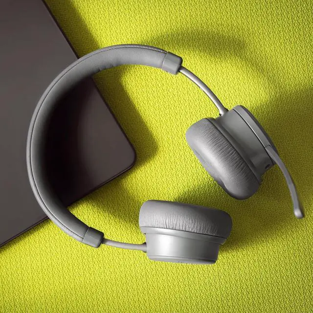 Alt view image 4 of 6 - Koss CS340iBT QZ Wireless Bluetooth On-Ear Communication Headset, Active Noise Cancellation, Black (2-Pack Bundle)