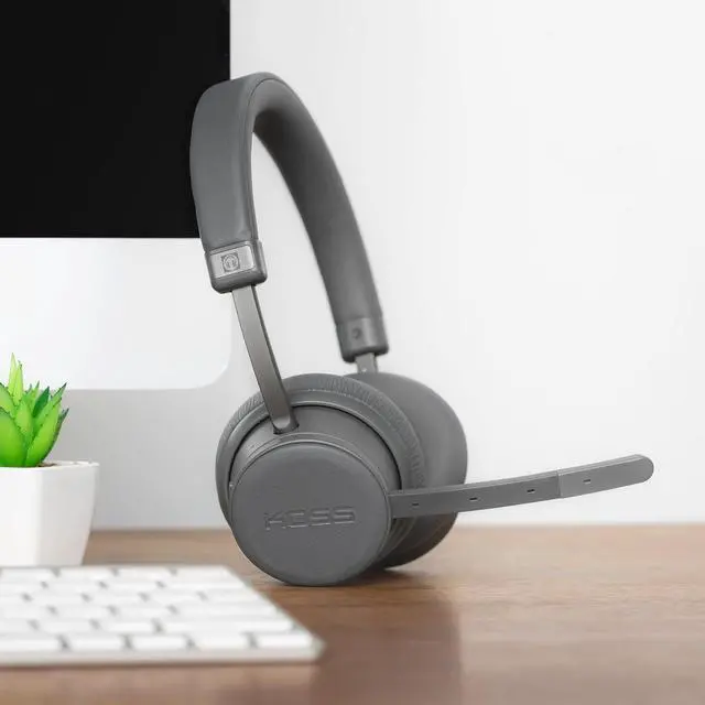 Alt view image 5 of 6 - Koss CS340iBT QZ Wireless Bluetooth On-Ear Communication Headset, Active Noise Cancellation, Black (2-Pack Bundle)