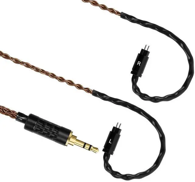 Alt view image 3 of 6 - GEEKRIA Apollo Single Crystal Copper Upgrade Audio Cable Compatible with Linsoul KZ ZS10 Pro, SIMGOT EM6L, 7Hz x Crinacle Zero:2, KZ ZAS 3.5mm to 0.78mm 2 Pin Replacement Cord (4.9ft / 1.5m)