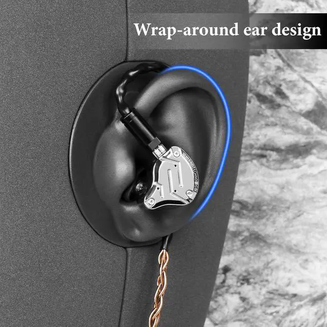 Alt view image 5 of 6 - GEEKRIA Apollo Single Crystal Copper Upgrade Audio Cable Compatible with Linsoul KZ ZS10 Pro, SIMGOT EM6L, 7Hz x Crinacle Zero:2, KZ ZAS 3.5mm to 0.78mm 2 Pin Replacement Cord (4.9ft / 1.5m)