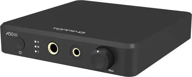 Alt view image 2 of 3 - Topping A50 III Headphone Amplifier NFCA modules 12V Trigger Fantasy HPA for Desktop (Black)