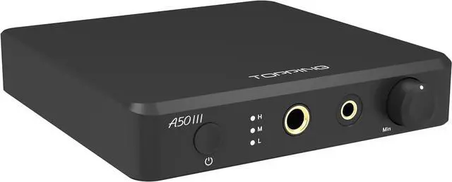 Alt view image 3 of 3 - Topping A50 III Headphone Amplifier NFCA modules 12V Trigger Fantasy HPA for Desktop (Black)