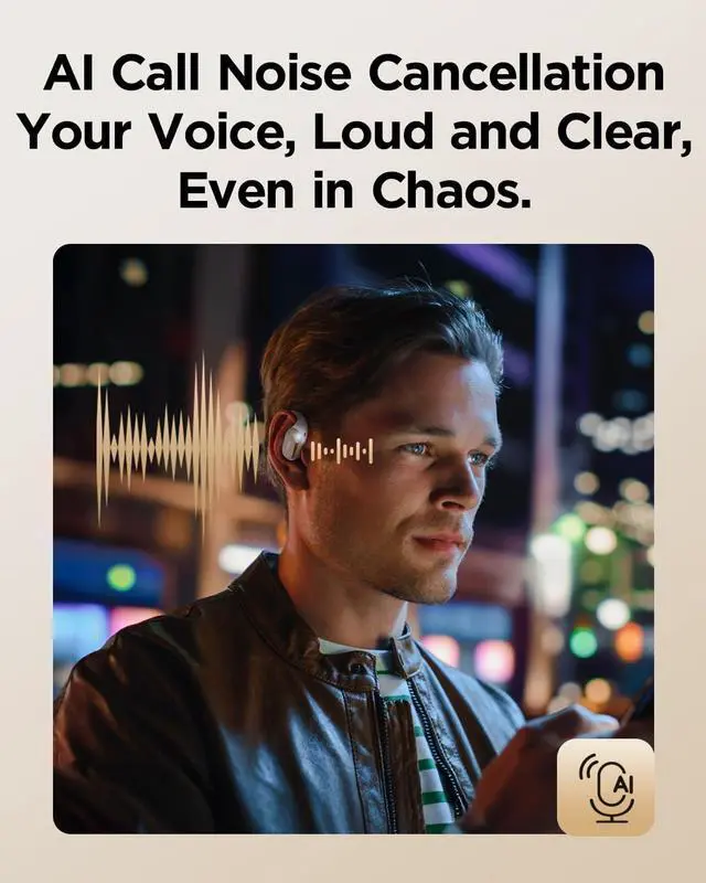 Alt view image 7 of 7 - UGEE Inspiration Open Ear Headphones FS01, Bluetooth Headphones 5.3,Wireless Earbuds with IPX5 Waterproof, HiFi Audio for Creators, Music Lovers & Active Lifestyles
