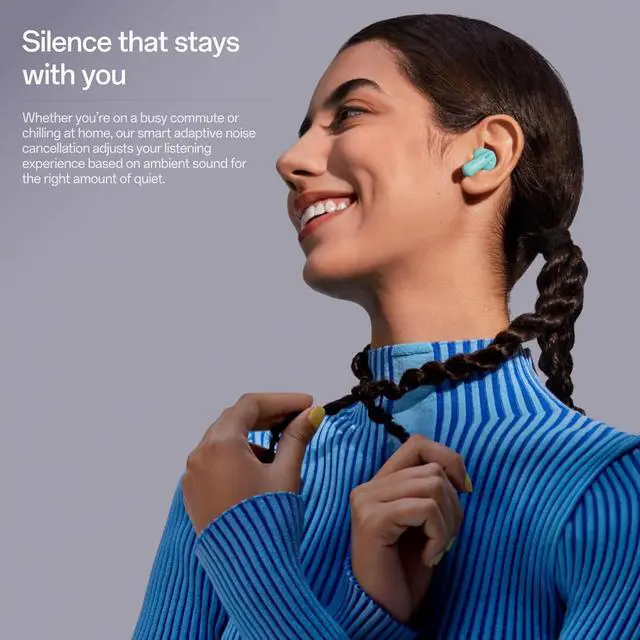 Alt view image 4 of 6 - OnePlus Nord Buds 3 Pro, Wireless Bluetooth Earbuds, Noise Canceling Earbuds, Deep Bass, Immersive Sound, Up to 44 Hour Playtime with Charging case, Soft Jade