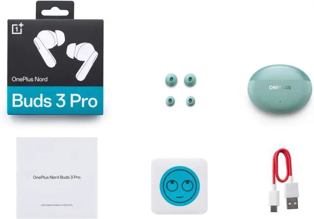 Alt view image 6 of 6 - OnePlus Nord Buds 3 Pro, Wireless Bluetooth Earbuds, Noise Canceling Earbuds, Deep Bass, Immersive Sound, Up to 44 Hour Playtime with Charging case, Soft Jade