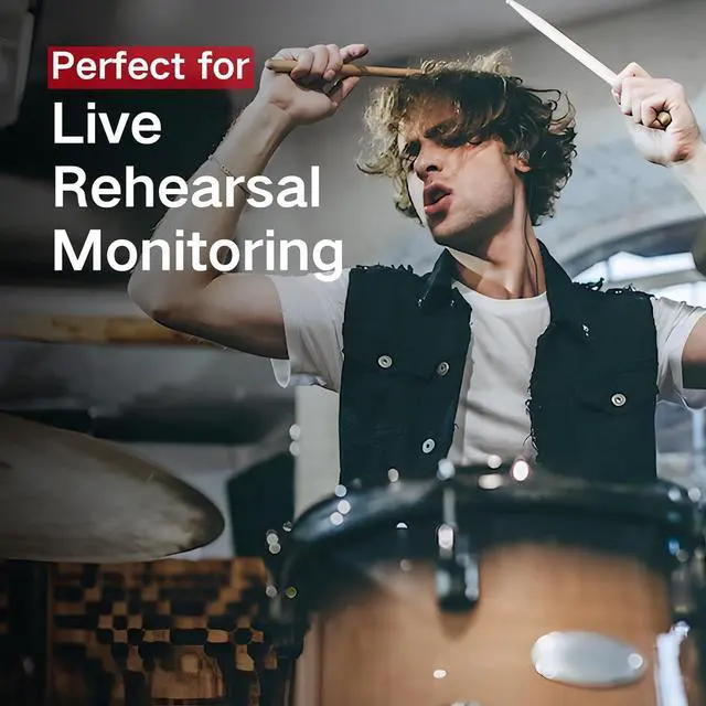 Alt view image 6 of 7 - Xvive T9 in Ear Monitor, Professional IEM Earbuds with Knowles Dual BA Drivers