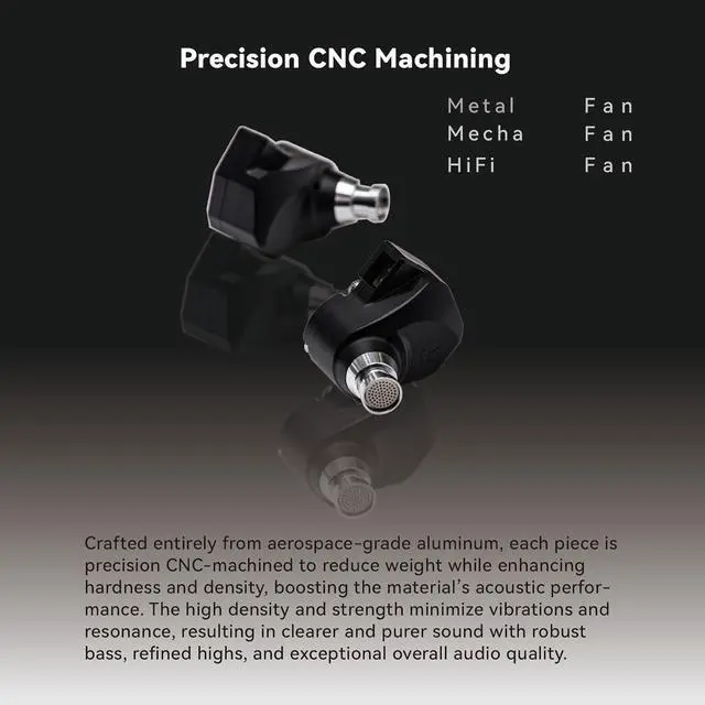 Alt view image 7 of 7 - TINHIFI-C2 Wired Earphones with Micorphone - Mecha Style in-Ear Monitors | Dual Magnetic Circuit & Custom EQ (TypeC Plug)