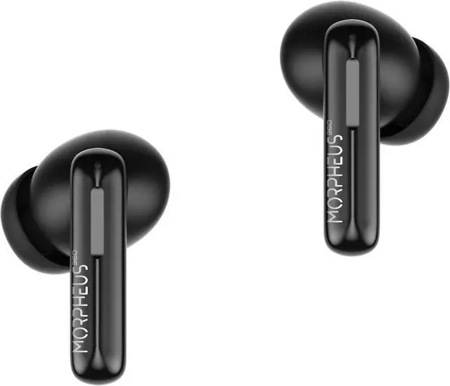 Main image of Morpheus 360 Nemesis ANC Wireless Noise Canceling Headphones TW2750B, Bluetooth in Ear Earphones, Magnetic Charging Case, 30H Playtime, Pure Black