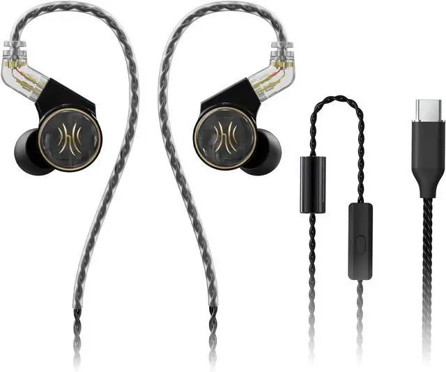 Main image of OneOdio Master 1 in-Ear Monitor Earphones - 1DD+1BA Hybrid Wired Earbuds, Hi-Fi Sound Quality, Wired Headphones for Musician, Gaming, Live Streaming