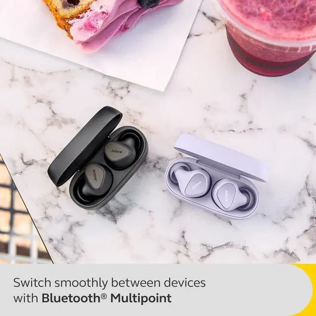 Alt view image 5 of 7 - Jabra Elite 4 - Lilac True Wireless Earbuds Lilac