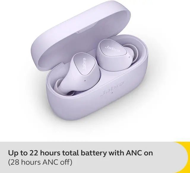 Alt view image 7 of 7 - Jabra Elite 4 - Lilac True Wireless Earbuds Lilac