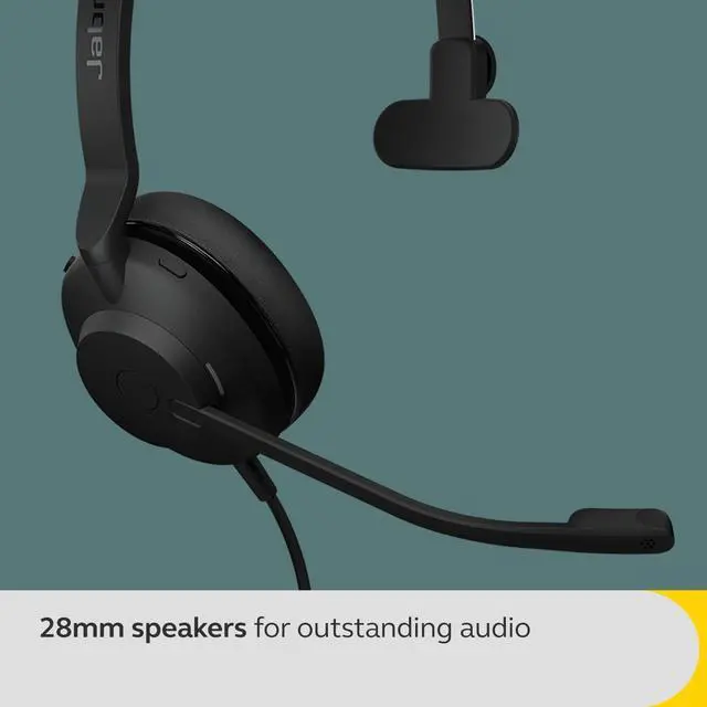 Alt view image 5 of 7 - Jabra Evolve2 30 SE MS Mono - Headset - on-ear - wired - USB-A - noise isolating