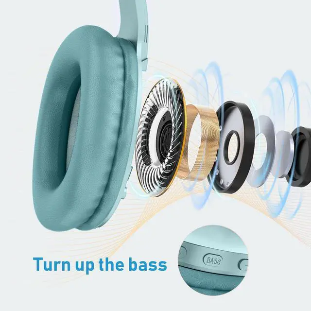 Alt view image 4 of 6 - Wireless Headphones Foldable Headset Compatible with Motorola Edge (2025), w Mic Hands-Free Earphones Earbuds Over Ear