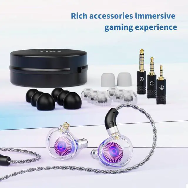 Alt view image 2 of 7 - Fanmusic TRN Medusa High-Performance 12mm Dynamic Drivers Monitors in-Ear Earphones (with mic)