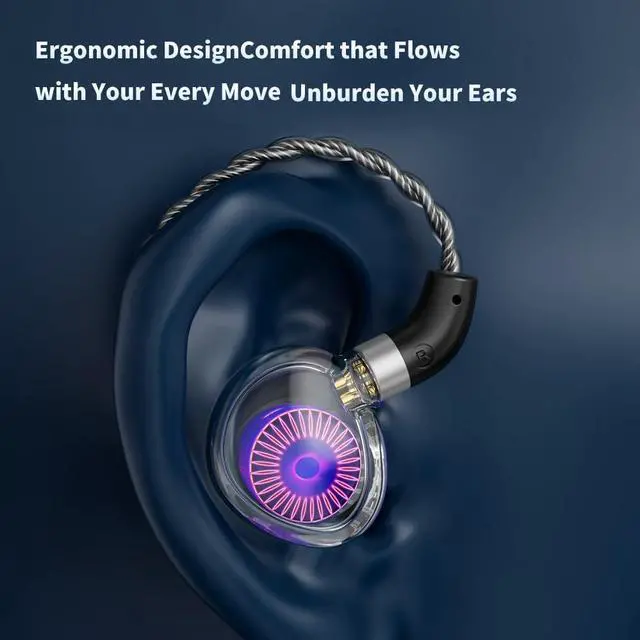 Alt view image 5 of 7 - Fanmusic TRN Medusa High-Performance 12mm Dynamic Drivers Monitors in-Ear Earphones (with mic)