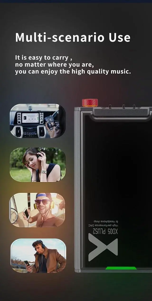 Alt view image 3 of 7 - XDUOO XD05 Plus2 Portable High Fidelity DAC Bluetooth 5.1 Headphone Amplifier
