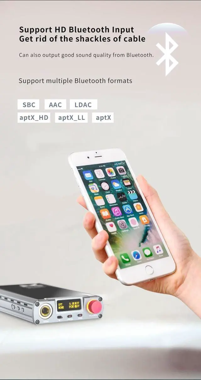 Alt view image 7 of 7 - XDUOO XD05 Plus2 Portable High Fidelity DAC Bluetooth 5.1 Headphone Amplifier