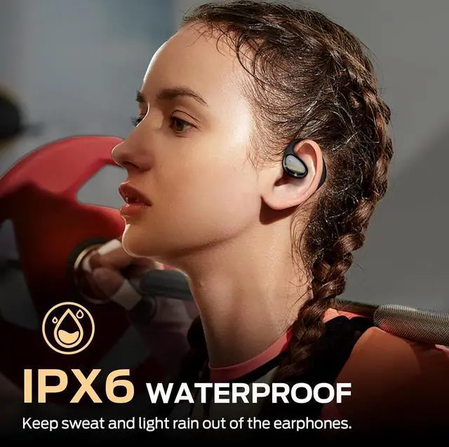 Alt view image 7 of 7 - Monster Open Ear Headphones, Bluetooth 6.0 Wireless Earbuds with HiFi Sound, Open Ear Earbuds with 24H Playtime, Unique Handbag Design, ENC Clear Call, IPX6 Waterproof Headphones,Black