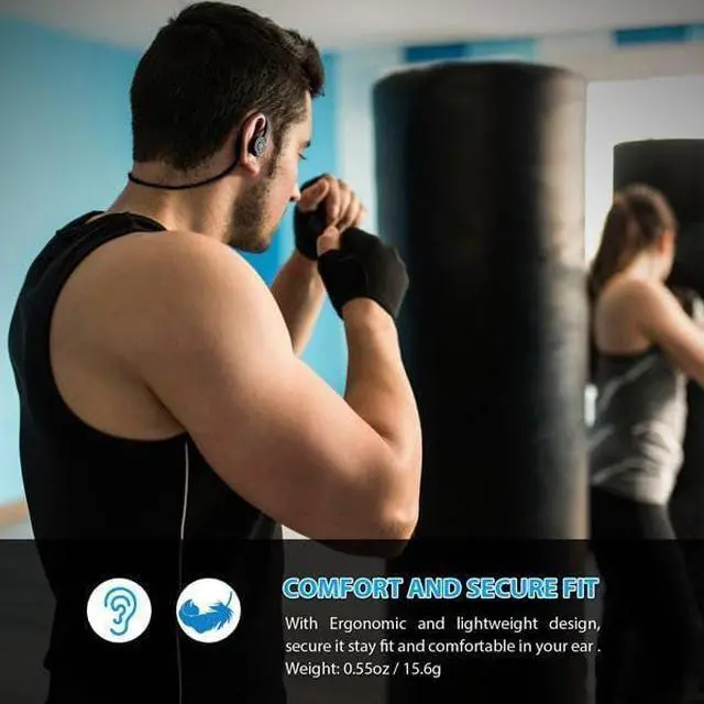 Alt view image 6 of 6 - Wireless Headset Sports Earphones Compatible with OnePlus Pad 3 (2025), Hands-Free Mic Neckband Headphones Earbuds Hi-Fi Sound
