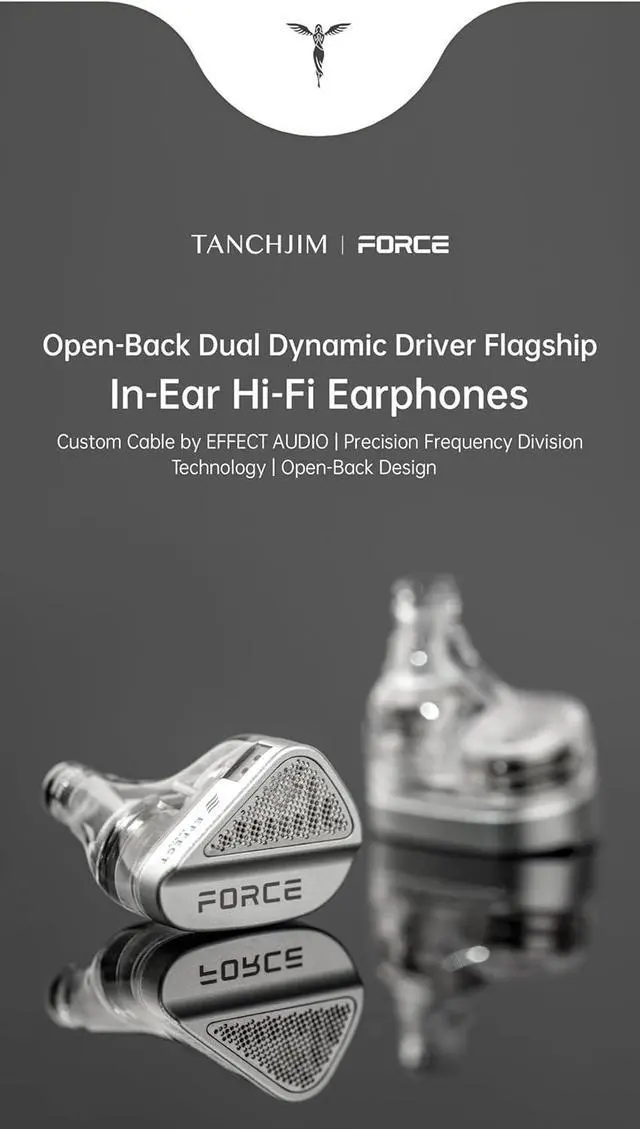 Alt view image 4 of 7 - TANCHJIM x Effect Audio Force Earphone Dual Dynamic Driver Flagship in-Ear Hi-Fi Headphone