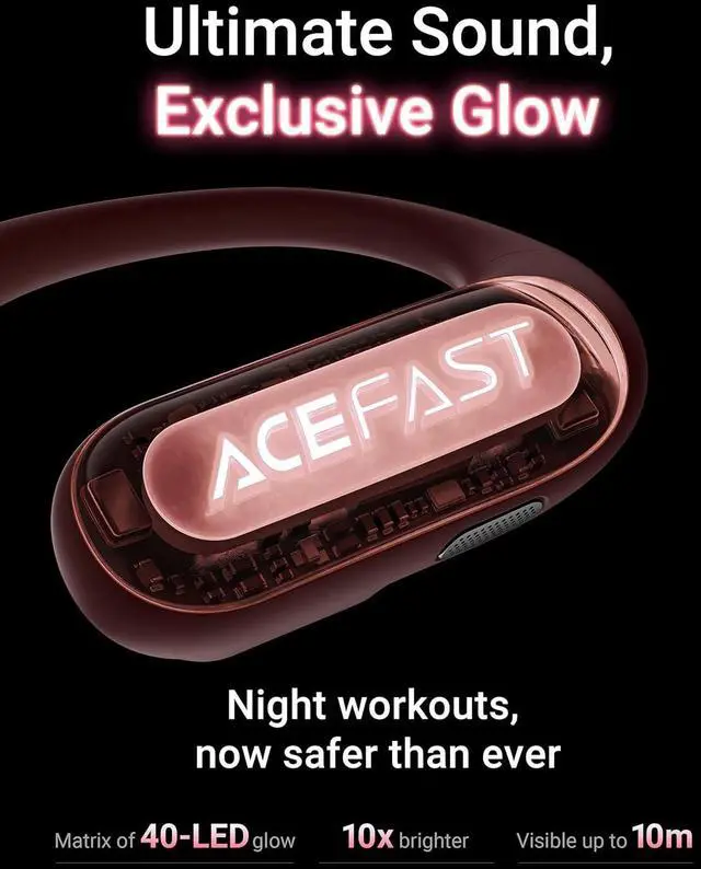 Alt view image 2 of 7 - ACEFAST Blush Pink Set- Acefit Pro and a 65W GaN Fast Charger with 3 Ports