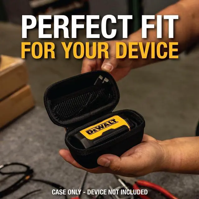 Alt view image 3 of 7 - DEWALT Pro X2 ANC True Wireless Earbuds & Protective Hard Case Bundle, Bluetooth Jobsite Earbuds w/40Hr Runtime, Dial Control, ANC, IP54, with Rugged EVA Carry Case & Accessory Pocket