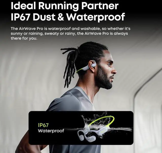 Alt view image 4 of 7 - Langsdom Running Headphones AirWare Pro & The Second Replacement Charging & Data Cable