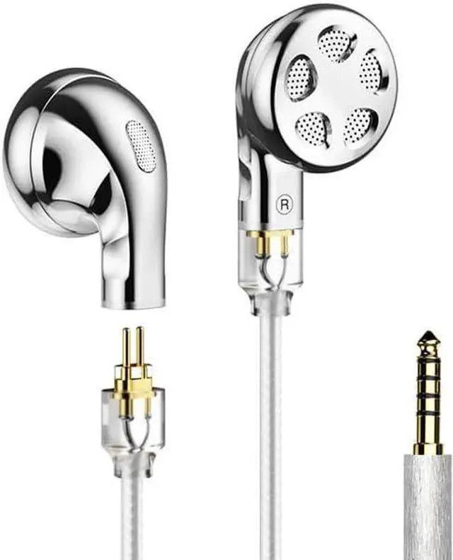 Alt view image 3 of 6 - TRN Seahorse Pro Flagship 14.2mm Large Dynamic Driver Flat-Head Earbuds in-Ear Earphones with 0.78 2pin Replaceable Cable (3.5mm)
