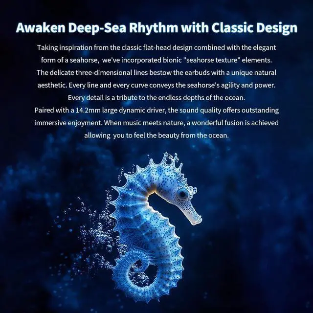 Alt view image 6 of 6 - TRN Seahorse Pro Flagship 14.2mm Large Dynamic Driver Flat-Head Earbuds in-Ear Earphones with 0.78 2pin Replaceable Cable (3.5mm)