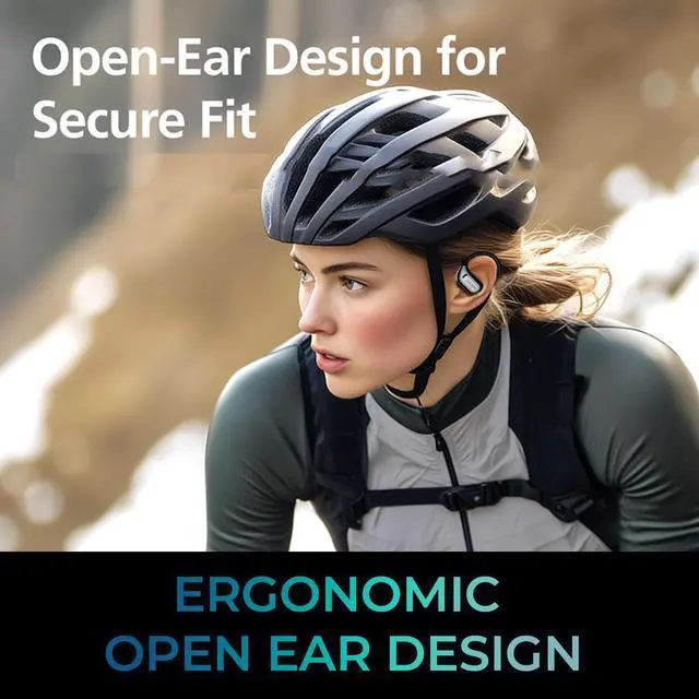 Alt view image 3 of 7 - ADESSO Xtream T5 Open-Ear Bluetooth Water Resistant Earbuds