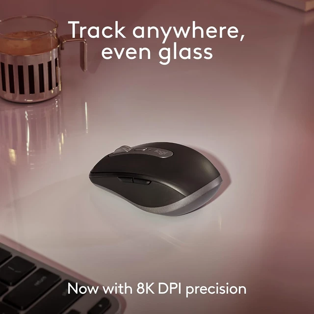 Alt view image 2 of 7 - MX Anywhere 3S Mac Compact Wireless Mouse 8K DPI - Space Grey