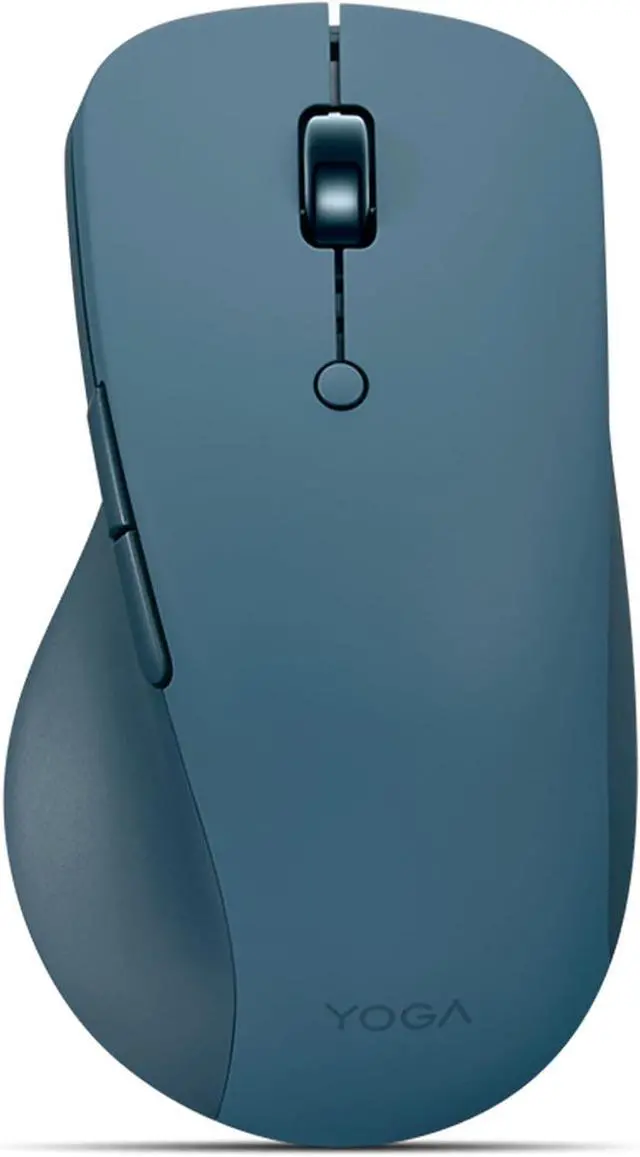 Main image of Lenovo Yoga Pro Mouse, Bluetooth, USB-C Rechargable, Dual Mode Bluetooth, 6 Button, Right Handed Design, Ergonomic Design, Programmable Buttons, 2-Way Metal Scroll Wheel, Tidal Teal