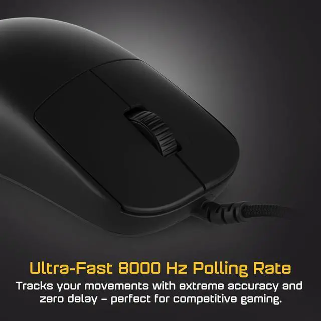 Alt view image 2 of 7 - ENDGAME GEAR OP1 8k v2 Black  Esports Gaming Mouse with Cable, 30K DPI Optical Sensor, 8000Hz Polling, Hot-Swappable Switches & Claw-Grip Design
