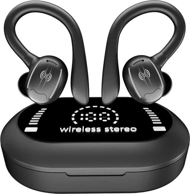 Main image of Wireless Ear-Hook TWS Earphones Bluetooth Earbuds Over The Ear Headphones Compatible with Google Pixel 9a, True Stereo Charging Case Hands-Free Mic Headset