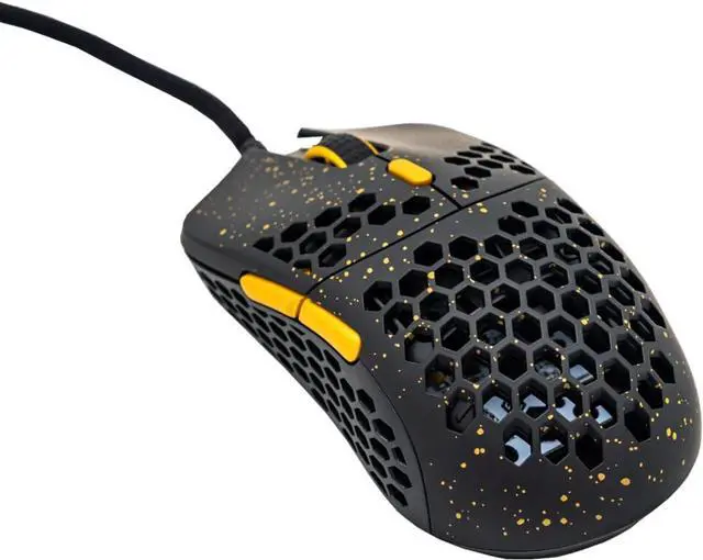 Alt view image 3 of 3 - Gwolves Hati HTS Lightweight Honeycomb Wired Gaming Mouse,~48g,3389Sensor,16,000DPI, Low Latency,Anti-Interference,6Programmable Btns,On-Board Memory,PC/Mac and Laptop (Stardust Golden, HTS - Small)