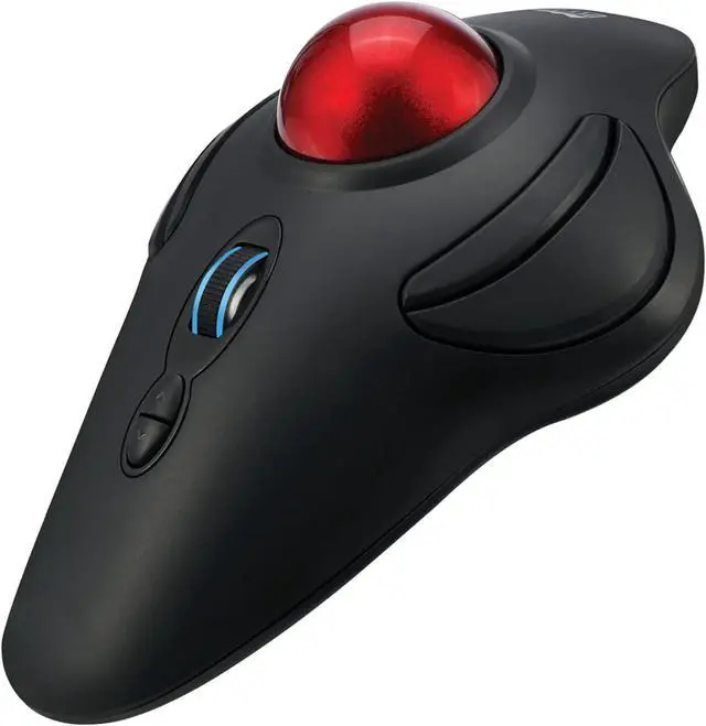 Main image of Adesso iMouse T40 Wireless Ergonomic Finger Trackball Mouse with Nano USB Receiver, Programmable 7 Button Design, and 5 Level DPI Switch, for Left and Right Hand