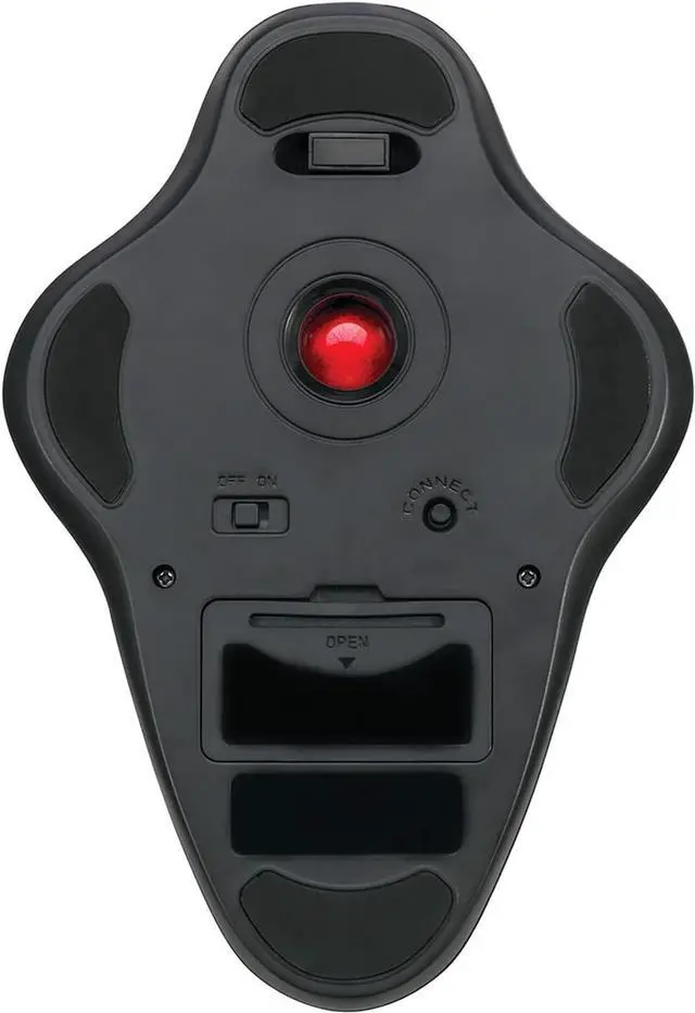 Alt view image 2 of 7 - Adesso iMouse T40 Wireless Ergonomic Finger Trackball Mouse with Nano USB Receiver, Programmable 7 Button Design, and 5 Level DPI Switch, for Left and Right Hand