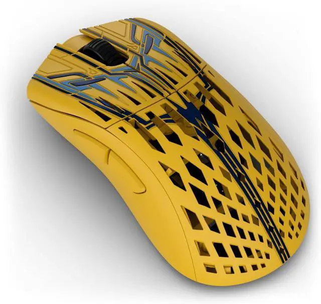 Alt view image 3 of 7 - PWNAGE Stormbreaker Max CF Wireless Gaming Mouse 8kHz - 45grams Ultralight Esports Pro Gamer Flawless Professional Xero PAW3950 Optical Sensor 36,000 DPI - 8000Hz -100% PTFE Large Ergo -Solar Blitz