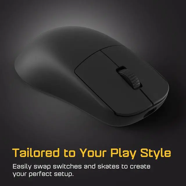 Alt view image 6 of 7 - ENDGAME GEAR OP1w 4k v2 Wireless Gaming Mouse Black  30K DPI Optical Sensor, 4000Hz Polling, Hot-Swappable Switches & Claw-Grip Design