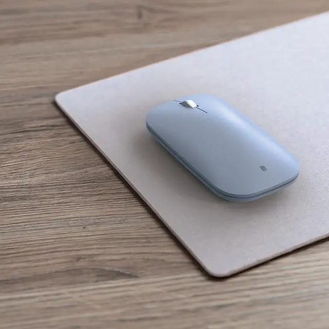 Alt view image 3 of 7 - Incase Modern Mobile Mouse  Designed by Microsoft  Lightweight, Precision Navigation, Right/Left Hand Use, Scroll Wheel, BlueTrack Technology, Wireless Bluetooth for Mac/Windows/8/10/11 (Ice Blue)