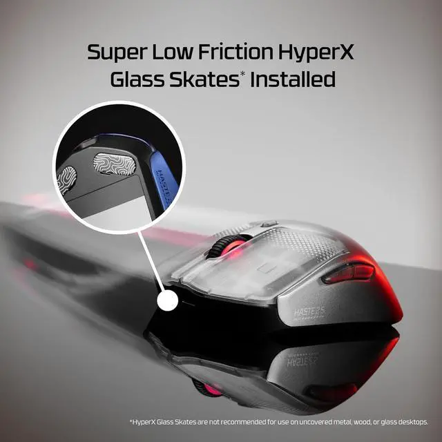 Alt view image 4 of 7 - HP HyperX Pulsefire Haste 2 S Navy Wireless Gaming Mouse
