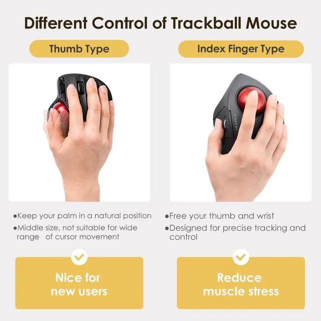 Alt view image 3 of 7 - SANWA Bluetooth & 2.4 G Wireless Ergo Trackball Mouse + Bluetooth Numeric Keypad, Programmable Silent Buttons Roller Ball, Portable Financial Accounting Numpad, Compatible with Mac, Windows, Laptop