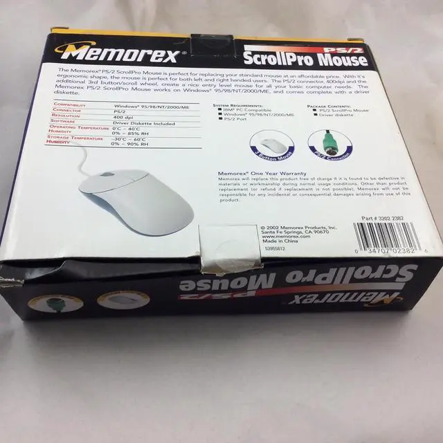 Alt view image 2 of 4 - Memtek 32022382 400Dpi PS2 2-Button Scroll Mouse