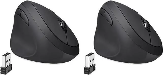 Main image of Perixx Perimice-719L, Left Handed Wireless Vertical Mouse, Portable Size for Laptops Computer, 3 Level DPI (Pack of 2)