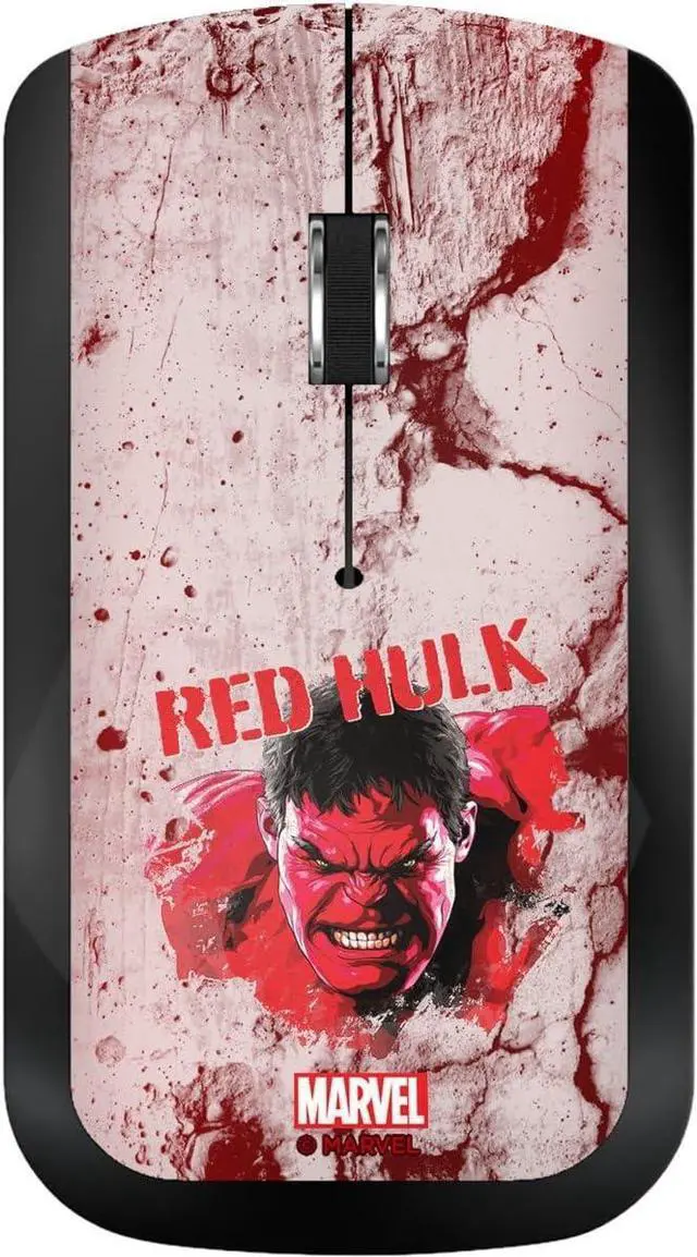 Main image of Marvel Avengers Red Hulk Badge Wireless Mouse